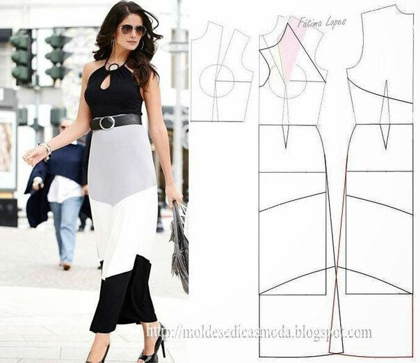 платье выкройка34 (604x521, 154Kb)