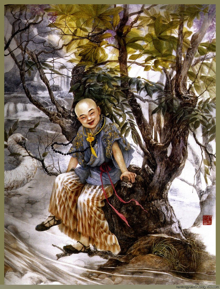 纪淑文、邱皓 、邱月母女工笔作品(1) - 山野村夫 - 山野村夫