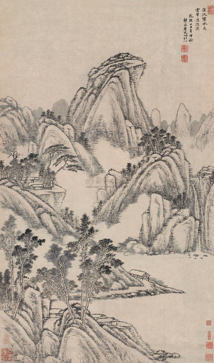 唐岱（清）山水作品欣赏 - wangchangzhengb - wangchangzhengb的博客