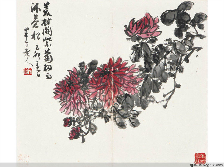 陈半丁 菊花作品精选集（2） - 云破月来花弄影 - 云破月来花弄影