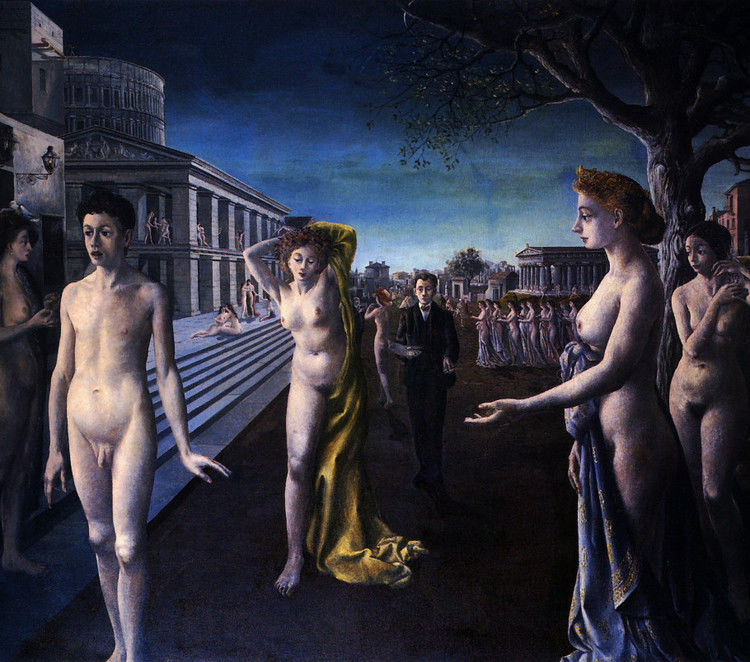 比利时艺术家 保罗·德尔沃  Paul Delvaux - 石墨閣 - 石墨閣
