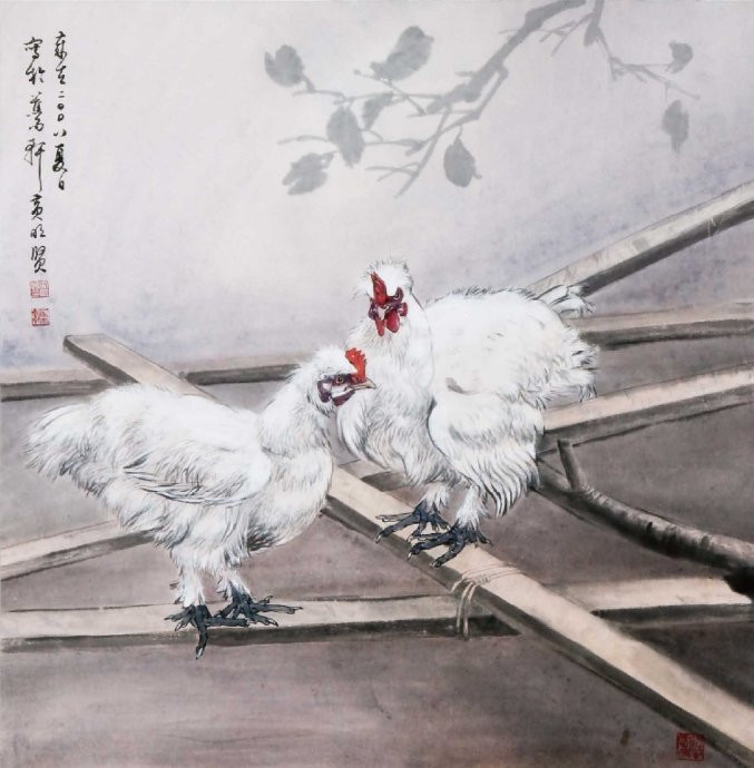 花鸟世界梦亦香│台湾国画大师黄明贤作品。 - │Icê Blüe│ - ∑xtent°∧rt，2011