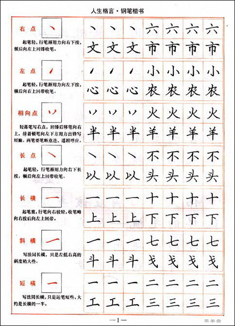 钢笔书法讲义！【入门教程】 