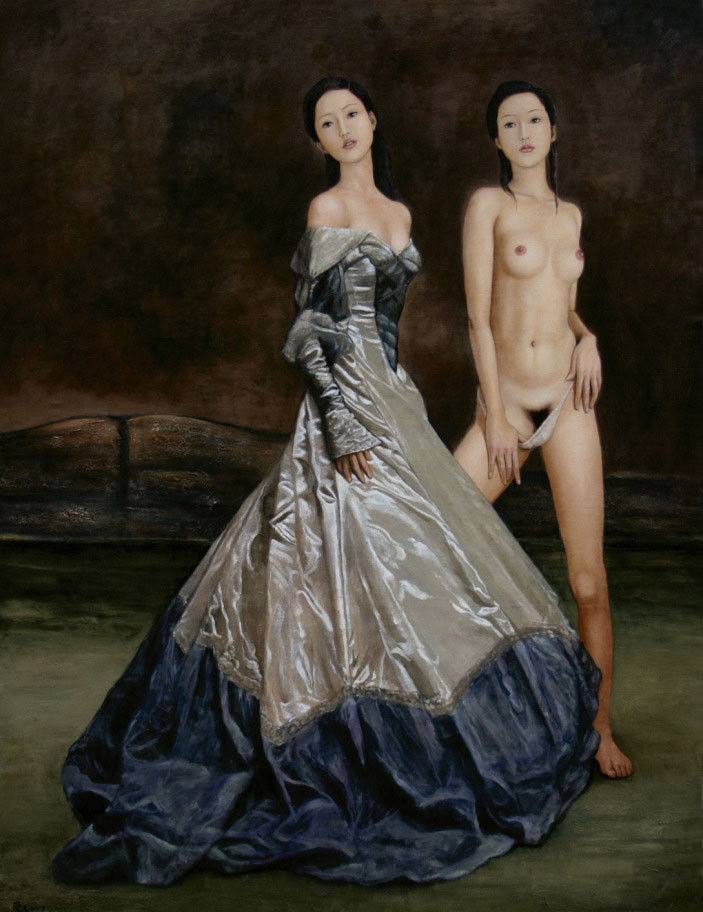 陈漫天的美女油画作品。 - │Icê Blüe│ - ∑xtent°∧rt，