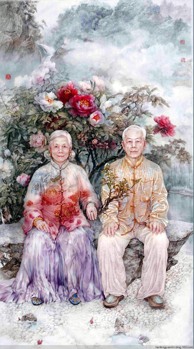 纪淑文、邱皓 、邱月母女工笔作品(1) - 山野村夫 - 山野村夫