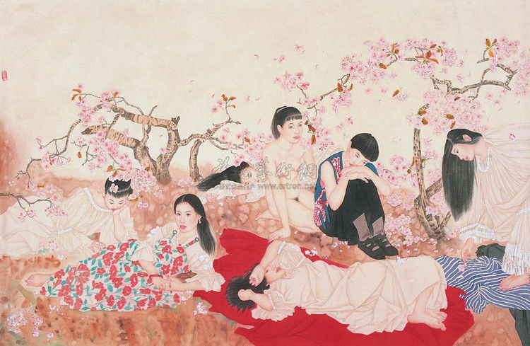 中青年艺术家 崔景哲［浓墨重彩］工笔人物画 - 石墨閣 - 石墨閣