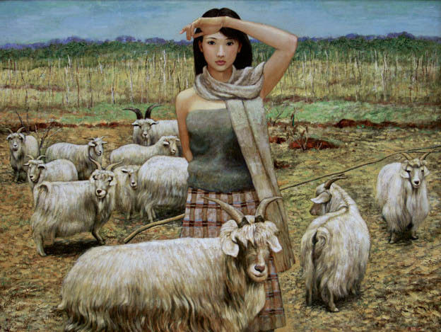 陈漫天的美女油画作品。 - │Icê Blüe│ - ∑xtent°∧rt，