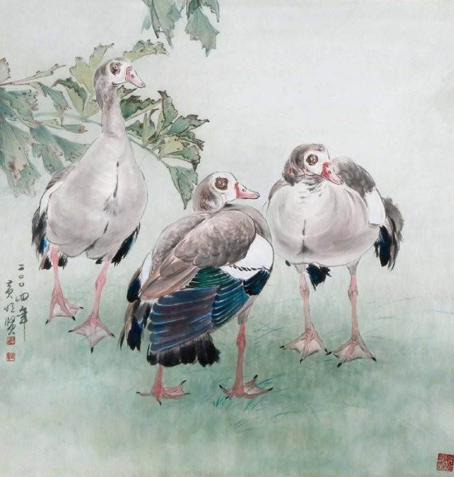 花鸟世界梦亦香│台湾国画大师黄明贤作品。 - │Icê Blüe│ - ∑xtent°∧rt，2011