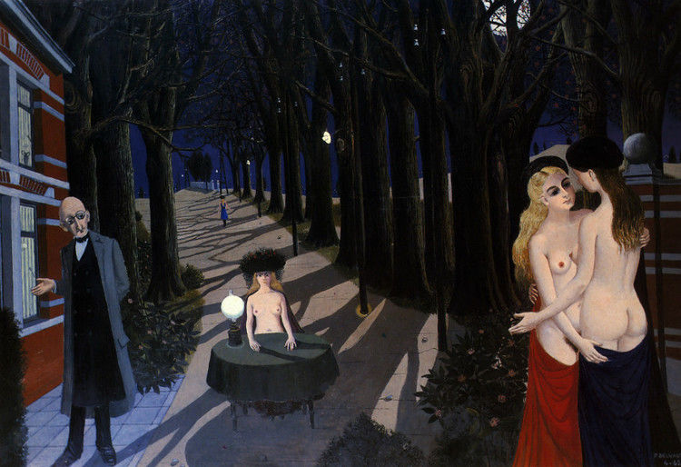 比利时艺术家 保罗·德尔沃  Paul Delvaux - 石墨閣 - 石墨閣