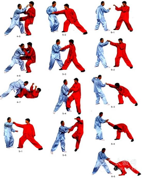 甲上前进攻,右拳直冲乙门面,乙右手外接掳抓甲腕外旋翻转,使其手心朝